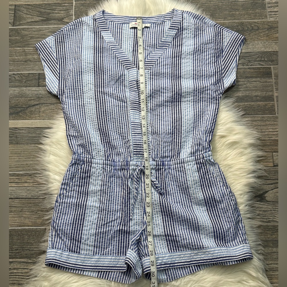 Vineyard Vines Blue and White Striped Romper - Picture 10 of 13